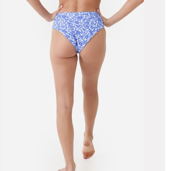 NWT CITRINE RUBY BIKINI BOTTOM IN BLUE BATIK - Picture 3 of 8